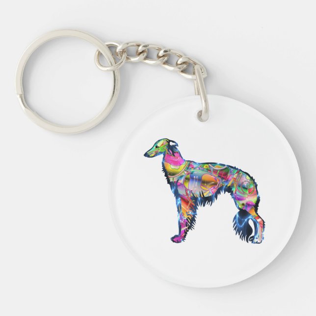 Silken Windhound Keychain (Front)