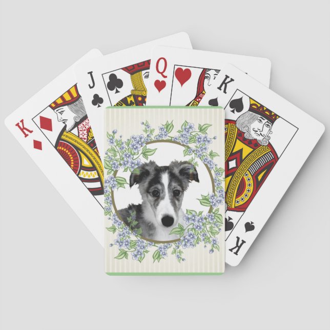 Silken Windhound - Puppy Perfect Playing Cards (Back)