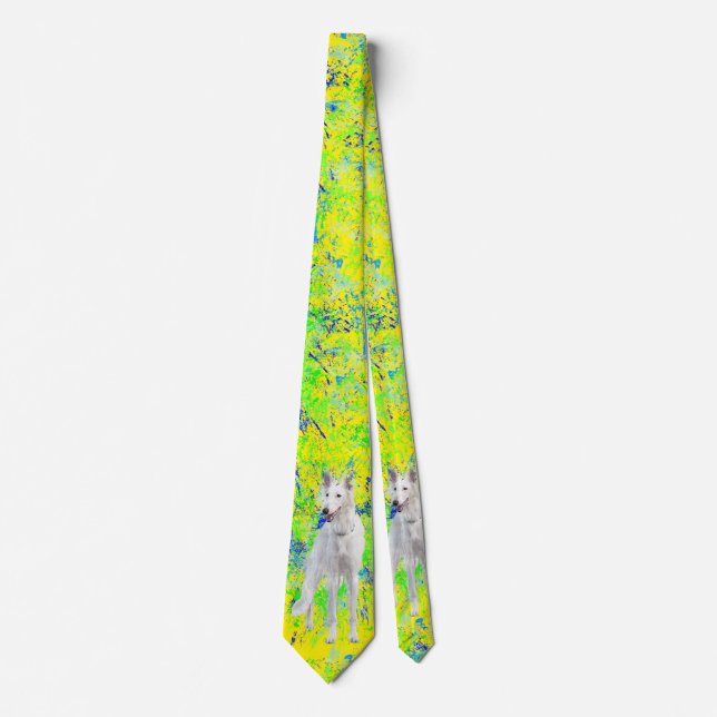 Silken Windhound Splatter Tie (Front)