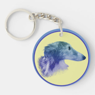 Silken Windhound Star Keychain