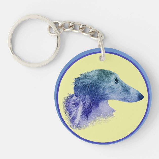 Silken Windhound Star Keychain (Front)
