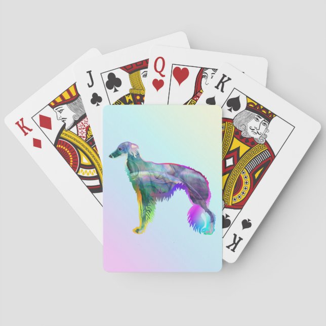 Silken Windhound - Wispy Silken Playing Cards (Back)