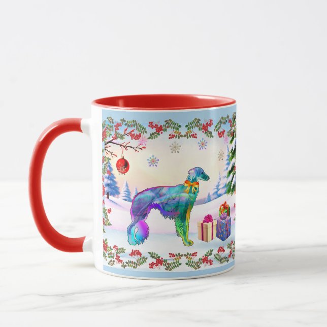 Silken Windhound X-mas Mug (Left)