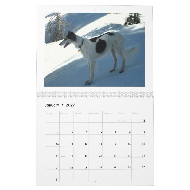 Silken Windhounds 2013 Calendar (Jan 2027)