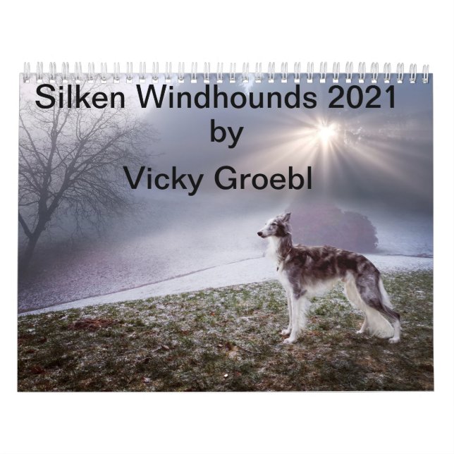 Silken Windhounds 2021 by Vicky Groebl - Adults 1 Calendar (Cover)