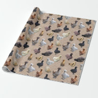 Silkie Bantam Burlap Chickens