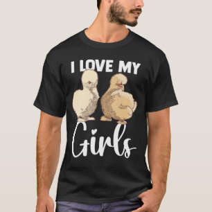 Silkie Chicken Animal Silky Chicken Girl T-Shirt