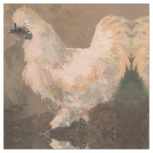 Silkie Chicken Farmhouse fabric 56" Cotton