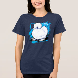 Silkie Chicken Funny Tri-Blend Shirt