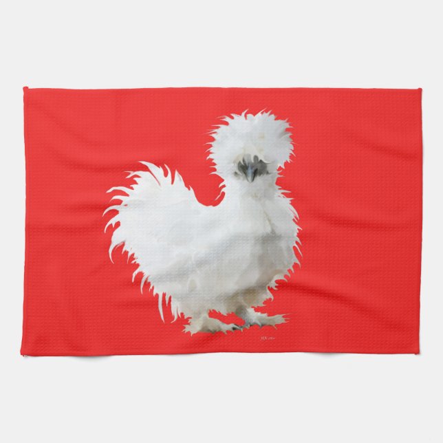 Silkie Chicken Kitchen Towel (Horizontal)