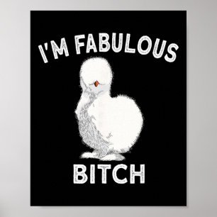 Silkie Chicken Lover Farmer Poulet Farm Chinese Si Poster