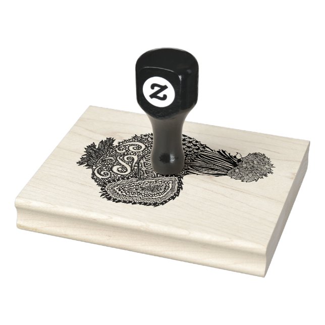 Silkie chicken stamp (Stamp)