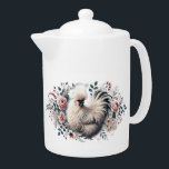 Silkie Chicken Teapot<br><div class="desc">Bring a touch of whimsy and charm to your kitchen with this beautifully designed Silkie chicken teapot! Featuring the fluffy, iconic Silkie chicken with its signature soft feathers, this teapot is the perfect blend of elegance and playful design. Ideal for chicken lovers, tea enthusiasts, or anyone who appreciates a unique...</div>