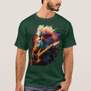 Silkie Playing Guitar T-Shirt