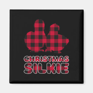 Silkie Silkie Chicken Plaid Silkies Magnet