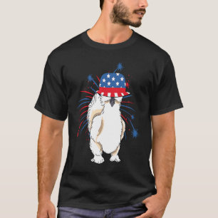 Silkie Silky Chicken Funny July Fourth Patriotic G T-Shirt