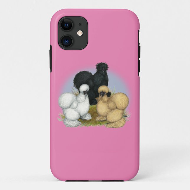 Silkie Trio Case-Mate iPhone Case (Back)