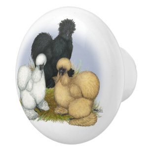 Silkie Trio Ceramic Knob