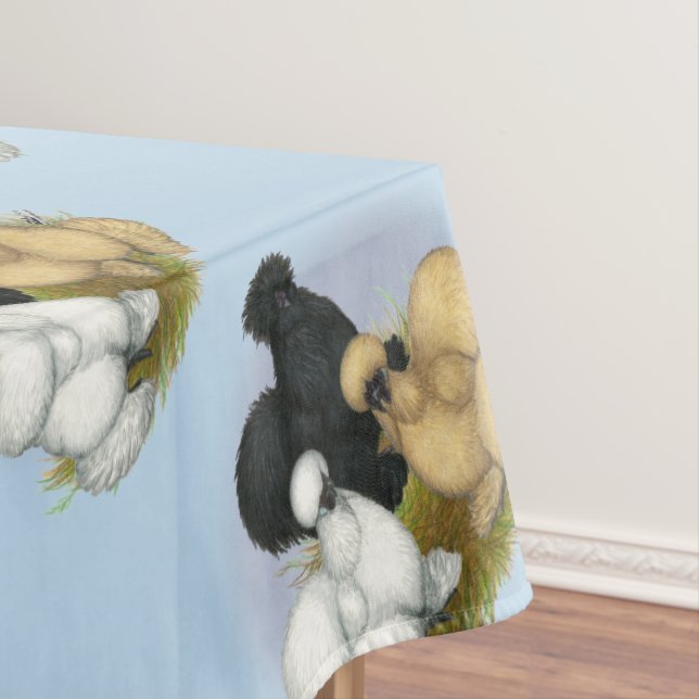 Silkie Trio Tablecloth (In Situ)