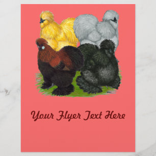 Silkies:  Assorted Roosters Flyer