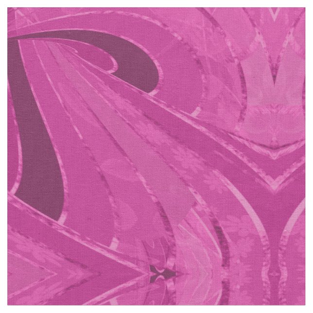 Silky curved lines abstract in pink fabric (Close Up)