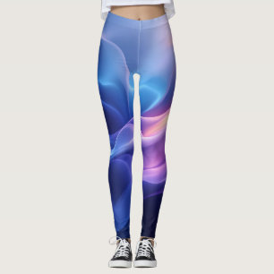 Silky Dream Waves – Abstract Flow Leggings