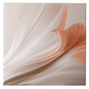 Silky Furl Touch of Peach Tile