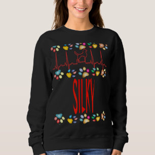 Silky I Love My Silky Dog Owner Mom Dad Puppy Sweatshirt