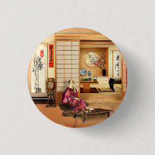 Silky Rice Powder 1 Inch Round Button
