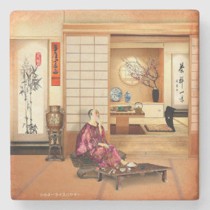  Silky Rice Powder Stone Coaster