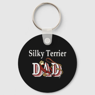 silky terrier dad Keychain