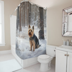 Silky Terrier Let It Snow Christmas 