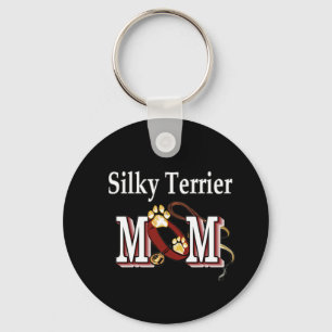 Silky Terrier MOM Gifts Keychain
