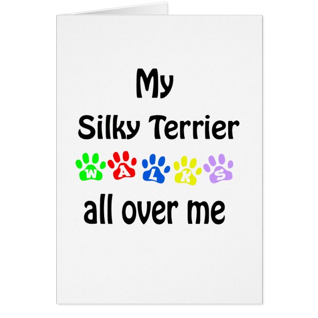 Silky Terrier Walks Design (Front)