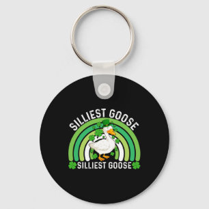 Silliest Goose At The Pub Funny St Patricks Day Me Keychain
