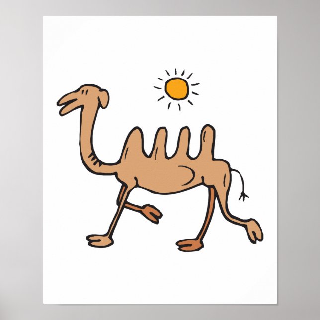 silly 4 humped camel poster (Front)