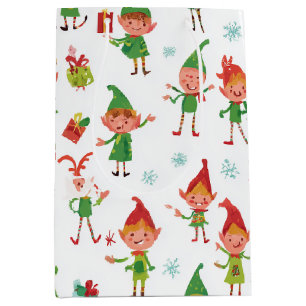 Silly AI Elves Medium Gift Bag