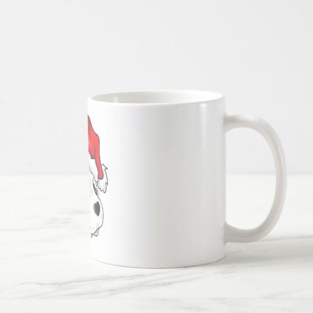 Silly Bear in a Christmas hat Coffee Mug (Right)