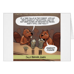 Silly Beaver Jokes Funny Cartoon