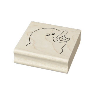 Silly Bird, Big Smile Rubber Stamp
