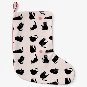 Silly Black Cats Small Christmas Stocking