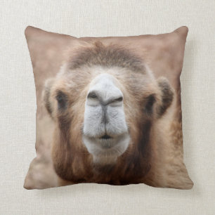 Silly Camel Photo Throw Pillow