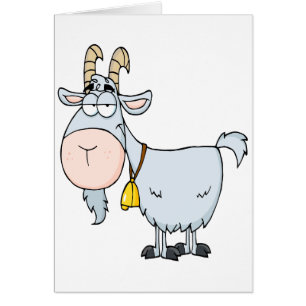 silly cartoon billy goat