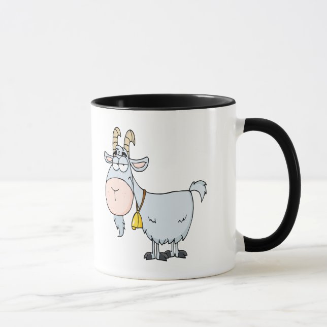 silly cartoon billy goat mug (Right)