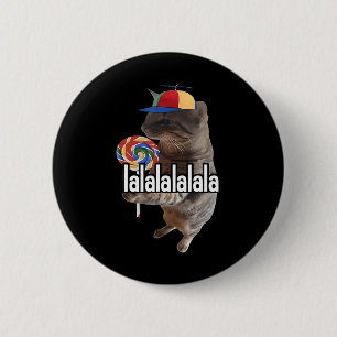 Silly Cat With Lollipop Meme 2 Inch Round Button