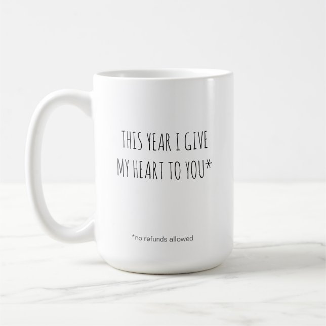 Silly Cheesy Mug Gift For Valentine's (Left)