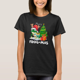 Silly Christmas Frog Apparel Merry Frog Mas For Fr T-Shirt