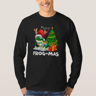 Silly Christmas Frog Apparel Merry Frog Mas For Fr T-Shirt