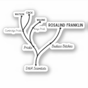 Silly Cladogram Custom-Cut Vinyl Sticker