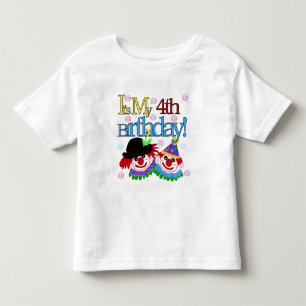 Silly Clowns 4th Birthday Tshirts et cadeaux